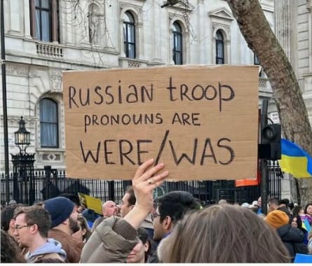 Russian troop werewas